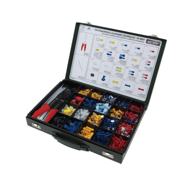 1000pc Assorted Connector Terminals Crimping Tool Kit Set