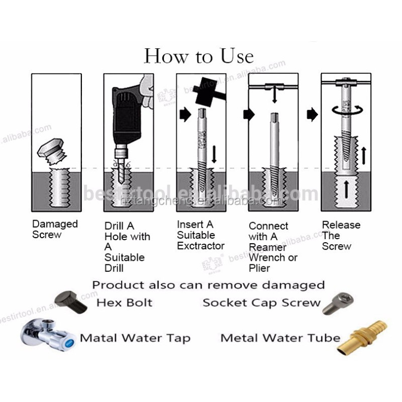 5PC Screw extractors Set