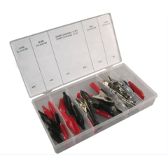 Wholesale  Different Style and Plating Crocodile Alligator Clip Crocodile Clamp with Red and Black
