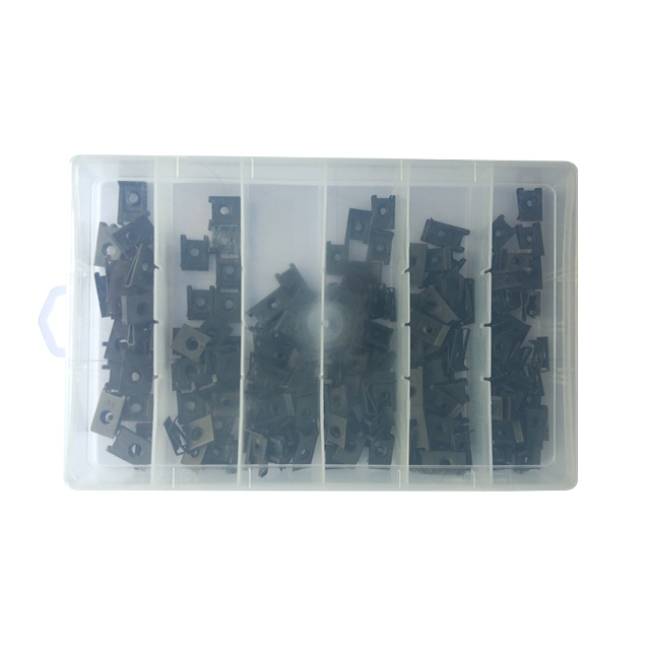 Black OxideTC-B8272 210pc U Clips Kit Use For Heavy Industry,Mining,Water Treatment,Healthcare
