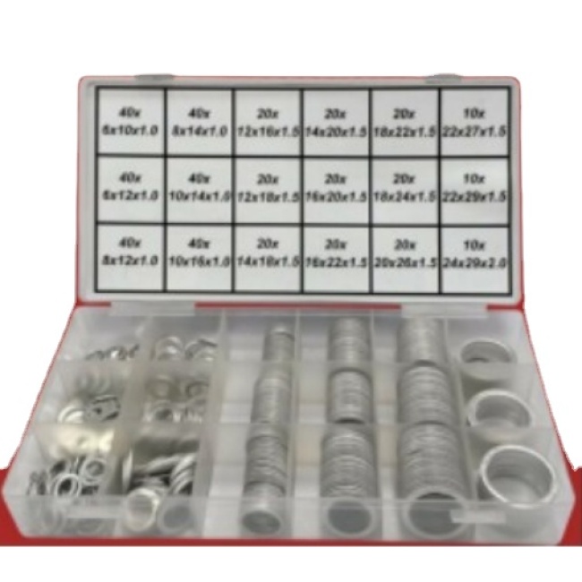 450 PC aluminum gasket set steel gasket