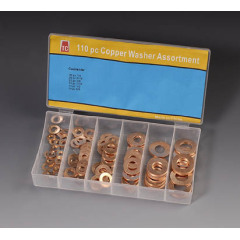 110PC High Quality Injector Copper Washer Assortment Set