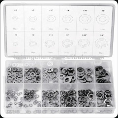 TC 250pc Stainless Steel Flat Spring Washer Assortment