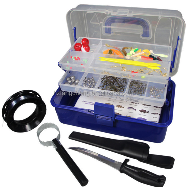 Convenient 300pc Assorted Complete Fishing Lure Set