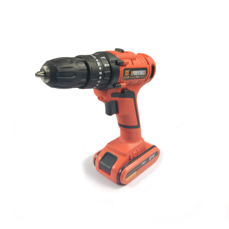 KJPT21-3B 21V LI-ION Battery Multi-function Electric Screwdrivers Cordless Drill orange red  Kit