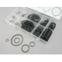 Box Packed 125PC Black Rubber O-rings Assortment