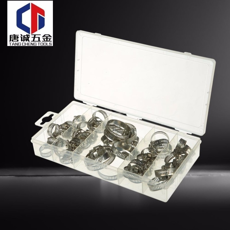 TC-3091 40pcs  High-quality customized Automotive stainless steel hose clamp Kit