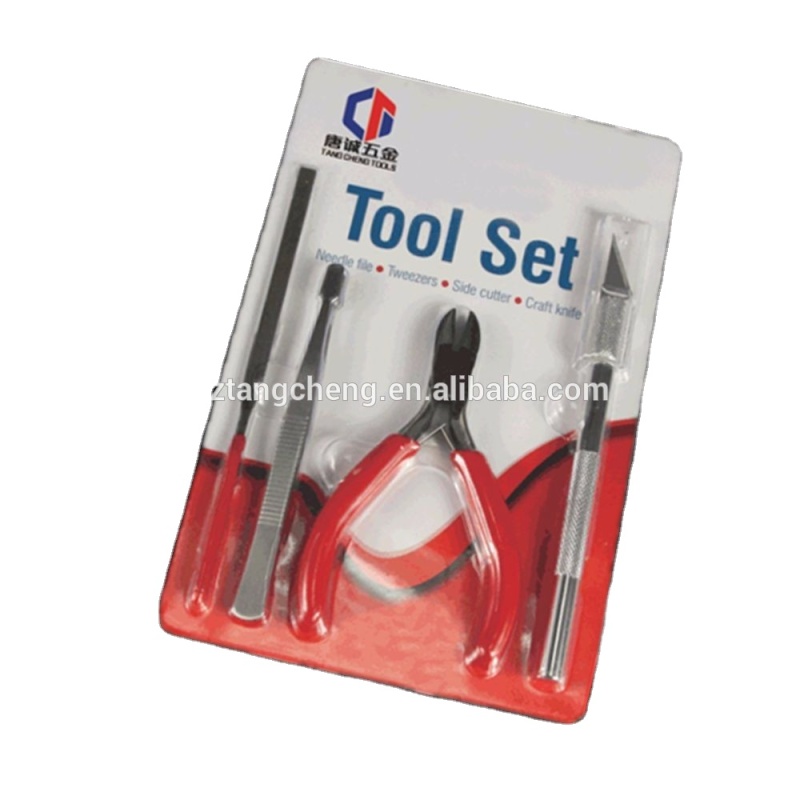 4PC Tool Set Stainless Steel Tweezers Hardware Tools Set