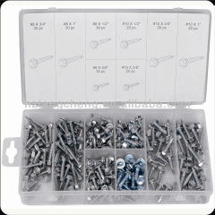 200pc Hardware Hex Head Self Drilling Screw Assortment