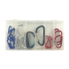 25PC Colourful Carabiners Assortment