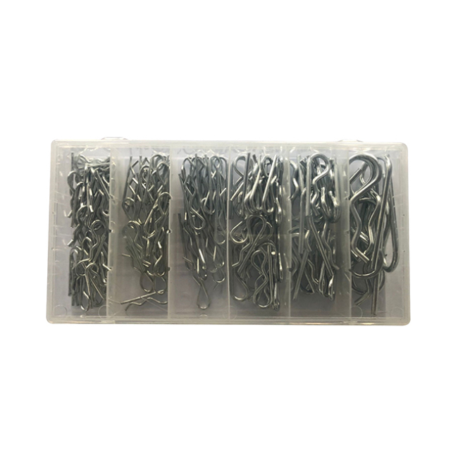 Type r pin cotter pin Silver Zinc Plated Fastener Clip Kit