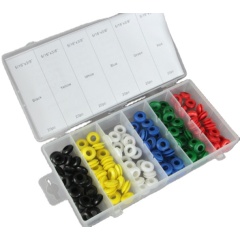 TC-1111 120pc  factory price automotive colorurful rubber o rings rubber washer grommet assortment kit