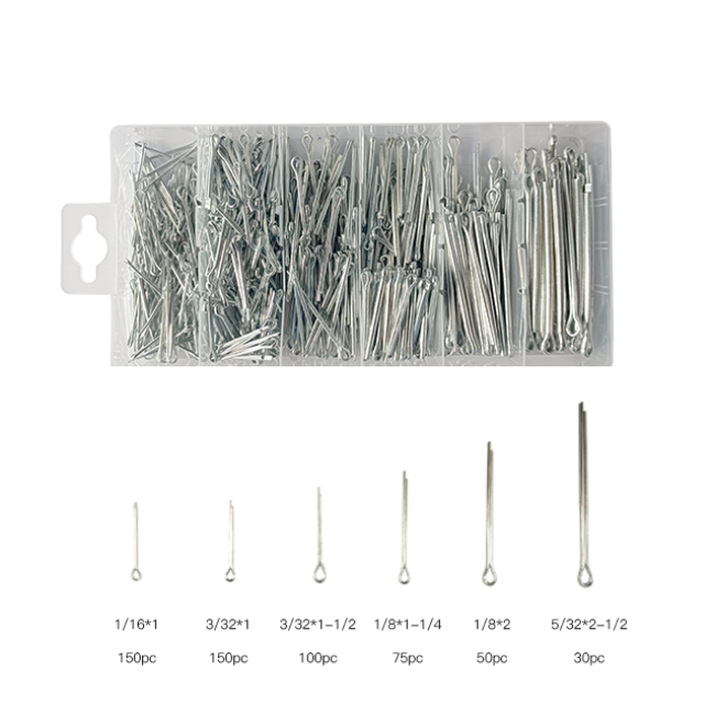 Zinc - Plated Steel Carbon Cotter Pin Assortment  At Reliable Market Price