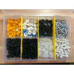 TC BV Certification 420pc Hardware Assorted Plastic Nuts And Bolts