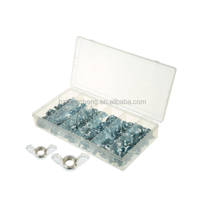 Clear plastic box 150pcs Metric Wing Nut assortment