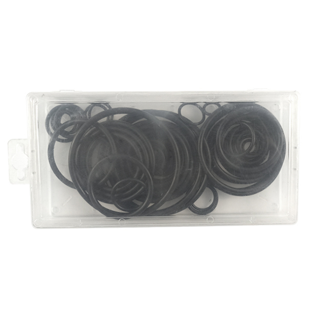 TC-3051 54pc black rubber O-ring assortant