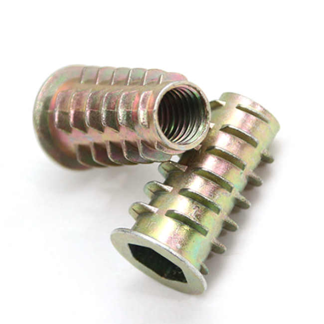 Colored zinc furniture nuts M4M5M6M8 Colored zinc plated inner and outer tooth nut combination +4 spanners