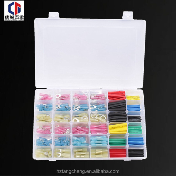 435pc Seal Electric Tubing Sleeve Heat Shrink Wire Connector Terminals Set