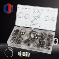 TC-3091 40pcs  High-quality customized Automotive stainless steel hose clamp Kit