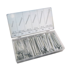 TC-3043 144 pc tool stainless steel pin hinge assortment cotter pin assortment kit box