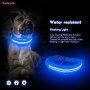 Haustier Wasserdichtes USB wiederaufladbares LED-Hundehalsband, Nachtsicherheit, blinkendes Heimtierbedarf, Hundezubehör