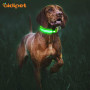LED-Halsbänder für Haustiere, Anti-Lost-Nacht, LED-USB-Aufladung, Hundehalsband, leuchtendes Nylon, blinkendes Haustier, Katze, Hundehalsband