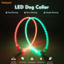 Geführtes Hundehalsband Verstellbares Halsband Großhandel USB wiederaufladbares C2 LED Hundehalsband
