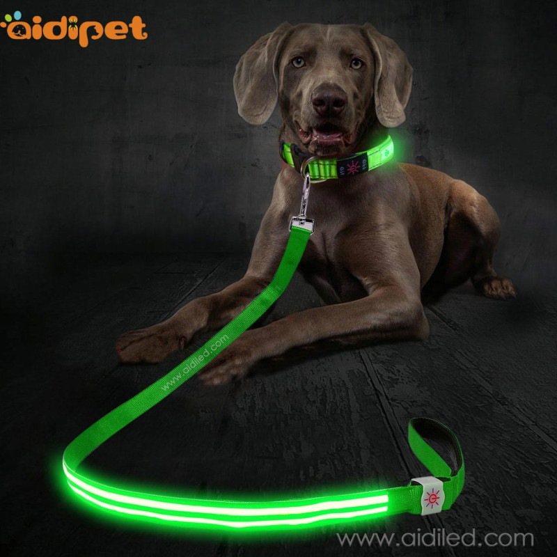 Best Selling Led Dog Leash Set Led Retractable Pet Dog Leash Luminous Dog Lead