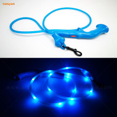Hundeleine Automatische tragbare LED-Seil einziehbare Hundeleine 5M mit Kotbeutelspender und