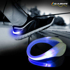 Clip de zapatos LED Luz de zapato de noche Luz de LED intermitente Luz de funcionamiento nocturno Luz de zapato de LED intermitente
