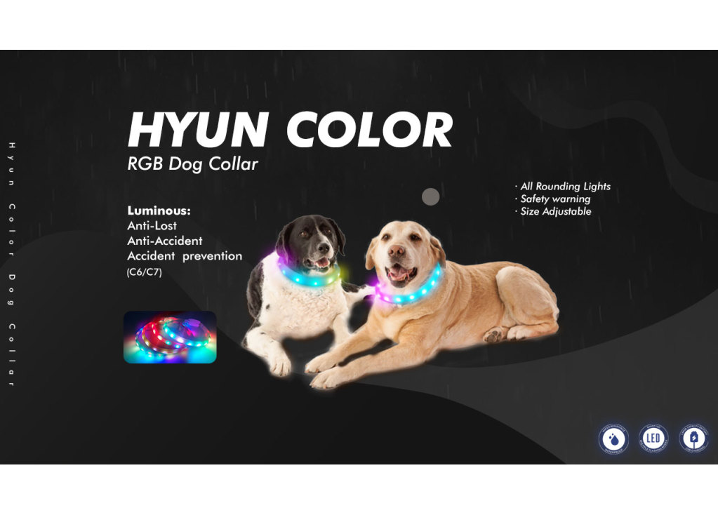 LED AIDI C6 RGB Hundehalsband