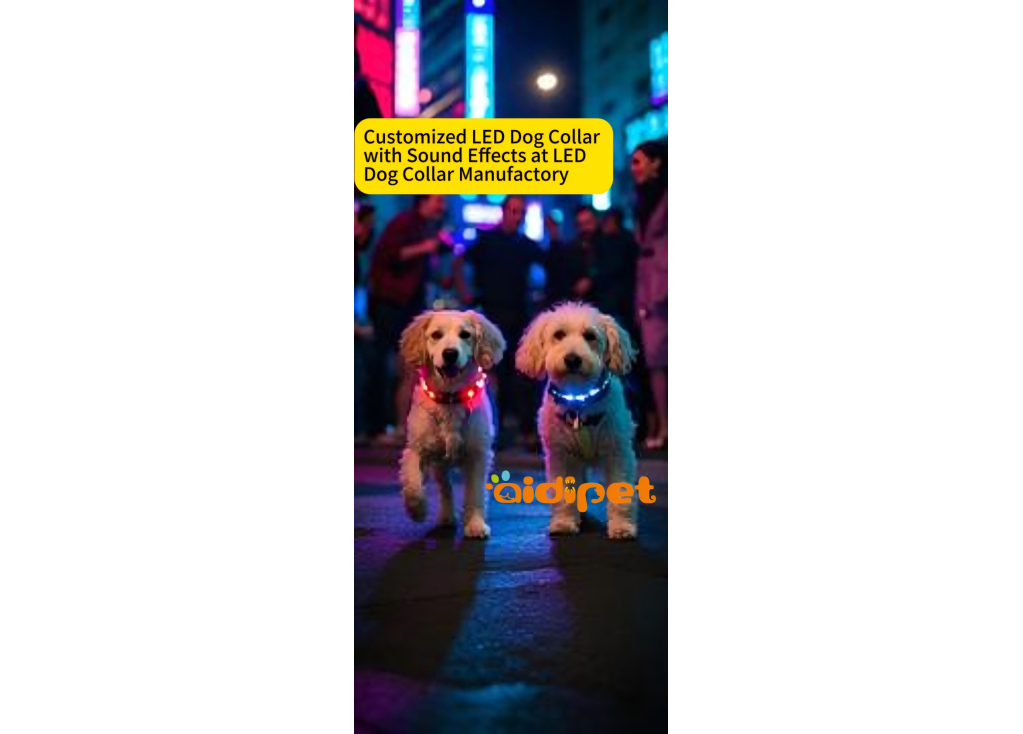 Customized LED Dog Collar with Sound Effects at LED Dog Collar Manufactory