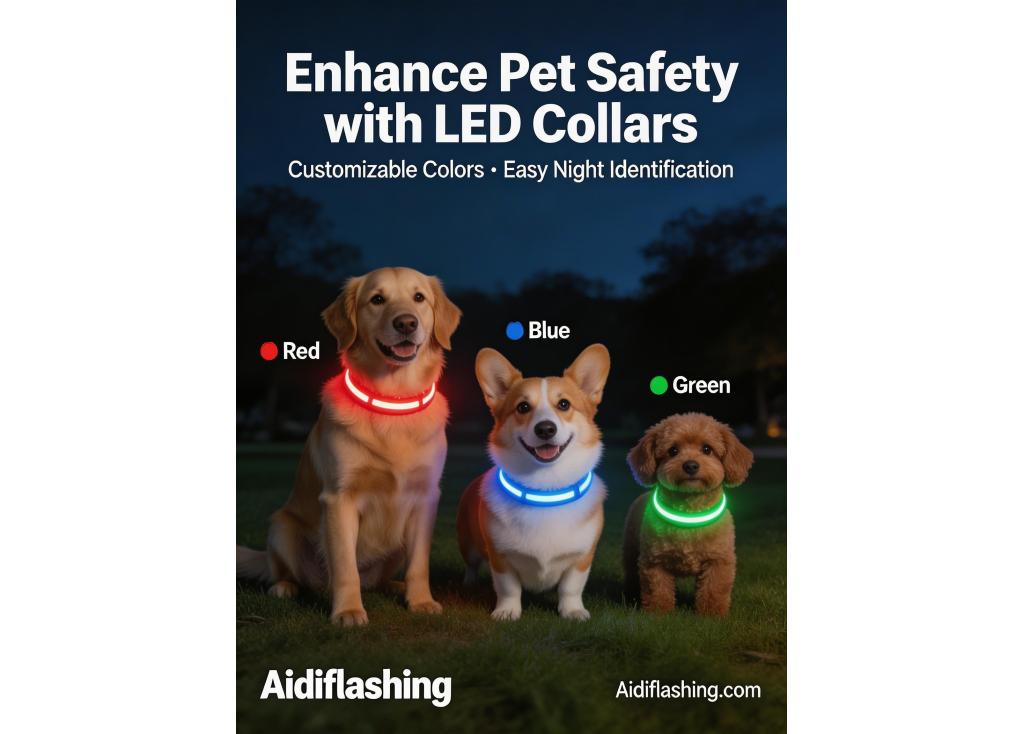 Can LED collars be set to different colors to identify multiple pets?
