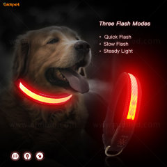 wholesale colliers de chien de marque privée lueur personnalisée boucle produits pour animaux de compagnie chien conduit collier de chien léger