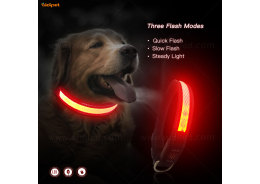 The LED Polyester Webbing Dog Collar