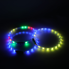 LED Dog Seven-color changing collar with water flow function CTY-A5 