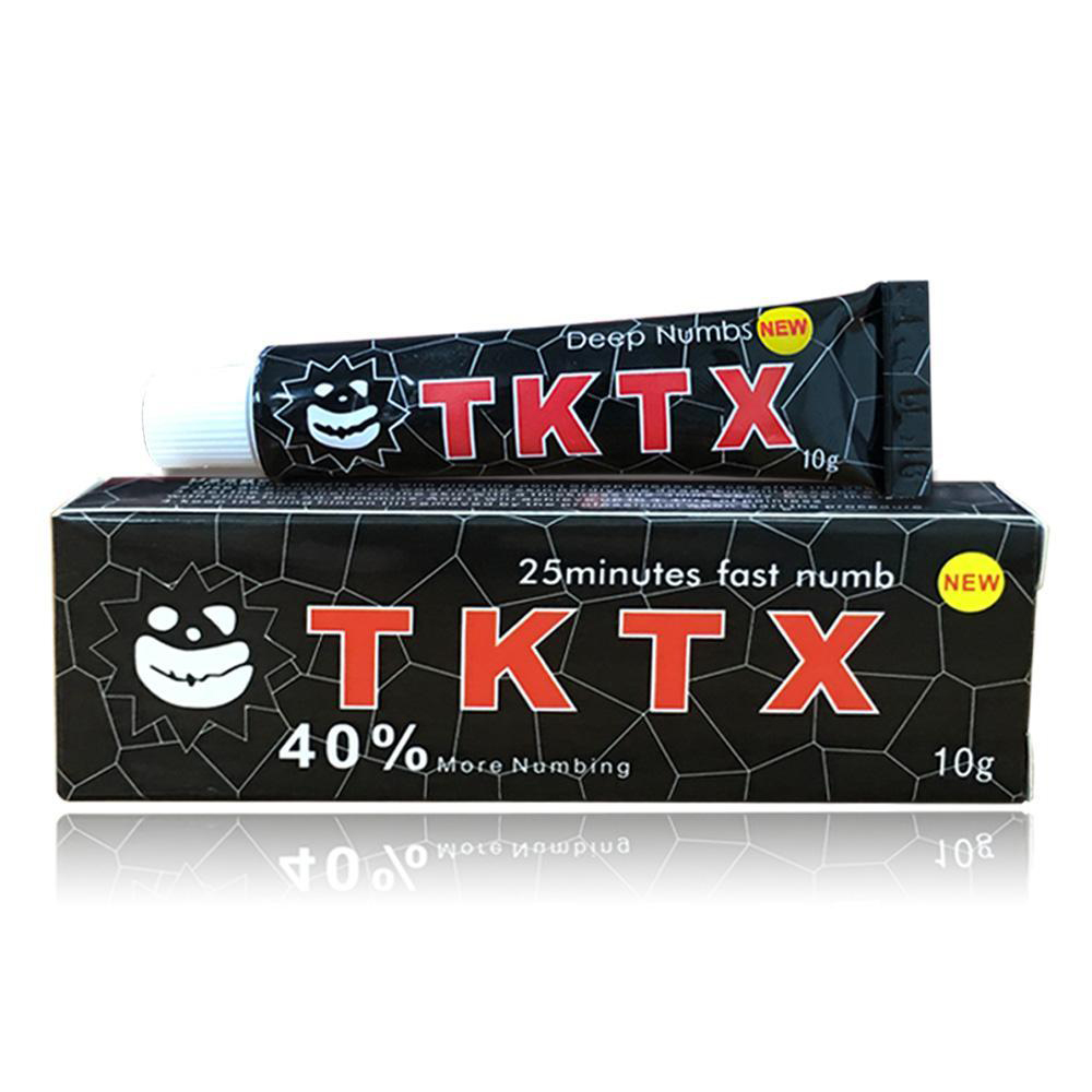 40% Black TKTX Numbing Tattoo Body Anesthetic Fast Numb Cream Semi Permanent Skin Body 10g