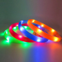 Led Dog Collar 2021 New Products Silicone Dog Collar Cat Necklace Pet Flashing Dog Led Collar Rechargeable