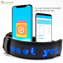 Cool Black TPU Light up Armband for Running Jogging USB Rechargeable Display  Led Light Armband with DIY Texting