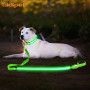AIDI Flashing L1 Spandex Led Dog Leash Multi Pet Dog Leash with Light USB Rechargeable Flashing Safety Leash