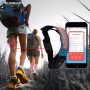 PU Leather Led Light up Armband Display APP Control flashing led armband Night Jogging walking Running Led Light Armband