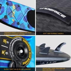 UICE Classic Blue Black 10'6''x32''x6''/ 320x81x15cm Inflatable Paddle Board iSUP paddle SUP