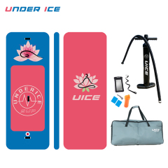 234x86x15cm UICE Custom Yoga Pink Printed Mat Durable Eco Friendly Inflatable Gymnastic Mat