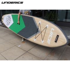 UICE Nature Green Wood Design inflatable Sup Stand Up Paddle Board ISUP air board for paddling and fishing