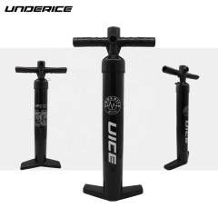 All black uice double action pump premium top quality HP2 air hand pump for sup board, open for customization
