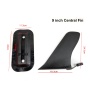 Race 9'' Snap-in system hard plastic Centre Fin Black Classic Single fin for iSUP paddle board