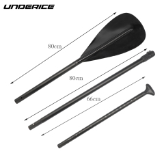 UNDERICE Top Quality Super Lightweight  Adjustable 3-pieces Stand Up Paddleboard Paddle  PP Nylon blade aluminum paddle