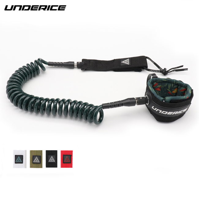 UNDERICE Blackish Green 7MM 10FT  SUP/ISUP Coild Leash