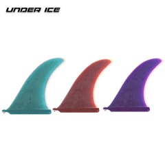 Multi-color single center surfboard fins with carbon honeycomb fin professional
