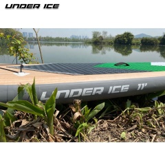 10'6''x32''x6'' Standard Size UICE Nature Grey Wood Design inflatable Sup Stand Up Paddle Board ISUP air board